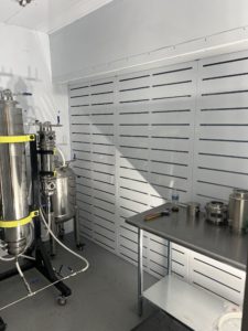 Extraction booth for cannabis processing