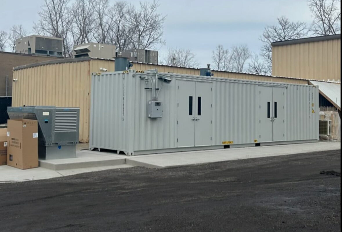 Shipping Container converted for an extraction booth